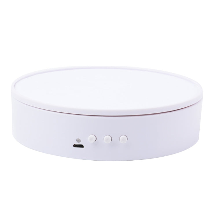 15cm Adjustable Speed Rotating Display Stand Props Turntable(White Velvet) -  by PMC TechLife | Online Shopping South Africa | PMC TechLife | Buy Now Pay Later Mobicred