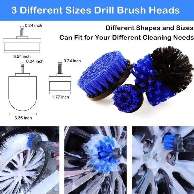 18 PCS / Set Electric Drill Cleaning Brush Water-Proof Gloves - Car washing supplies by PMC Jewellery | Online Shopping South Africa | PMC Jewellery | Buy Now Pay Later Mobicred