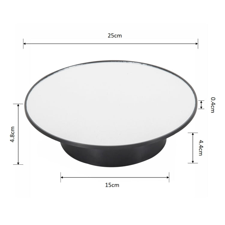 25cm USB Power Rotating Display Stand Video Shooting Props Turntable(White Mirror) -  by PMC TechLife | Online Shopping South Africa | PMC TechLife | Buy Now Pay Later Mobicred
