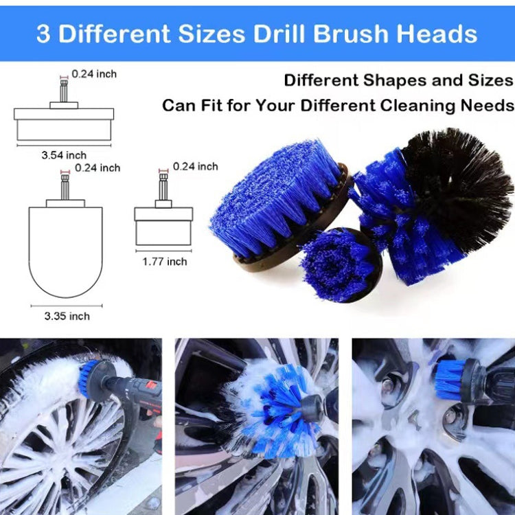 18 PCS / Set Multi-Function Cleaning Electric Drill Brush - Car washing supplies by PMC Jewellery | Online Shopping South Africa | PMC Jewellery | Buy Now Pay Later Mobicred