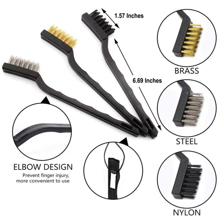 12 PCS / Set Car Tire Slight Cleaning Brush( A) - Car washing supplies by PMC TechLife | Online Shopping South Africa | PMC TechLife | Buy Now Pay Later Mobicred