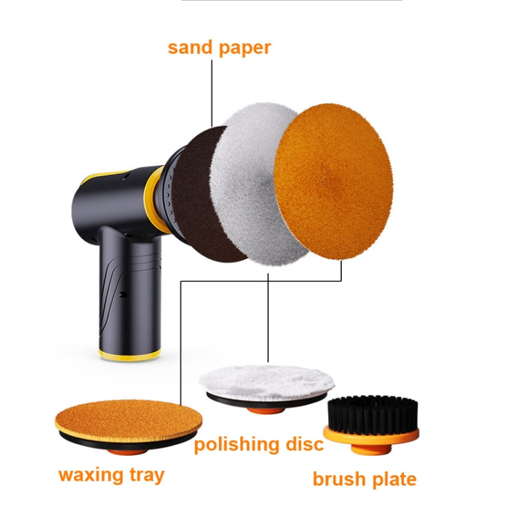 SUITU ST-6602 100W 1800RPM Wireless Car Waxing Machine Car Polishing Machine(Orange) - Polishing Machine & Accessories by SUITU | Online Shopping South Africa | PMC Jewellery