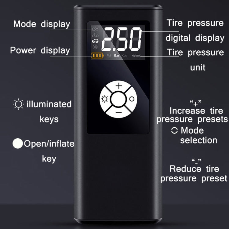 Car Portable Digital Display Electric Air Pump, Specification: L2775 Wireless Version 4000 mAh - Inflatable Pump by PMC Jewellery | Online Shopping South Africa | PMC Jewellery