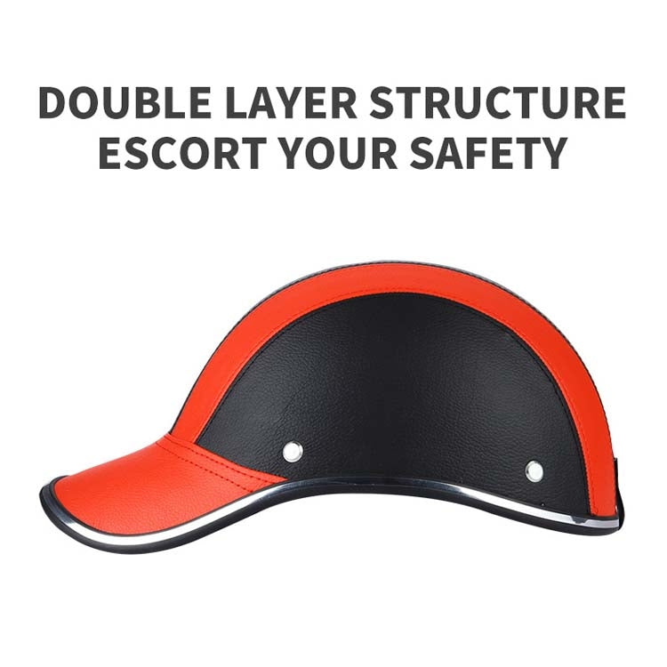 BSDDP A0322 Summer Half Helmet Lightweight Safety Helmet(Orange) - Protective Helmet & Masks by BSDDP | Online Shopping South Africa | PMc TechLife | Buy Now Pay Later Mobicred
