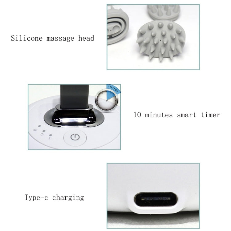 Electric Silicone Contacts Head Massager, Specification: English(White) - free shipping - PMC TechLife - Order now!