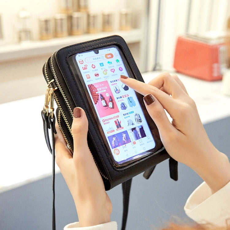 SJ617 Multifunctional Touch Screen Phone Bag Single-shoulder Bag(Black) - free shipping - PMC TechLife - Order now!