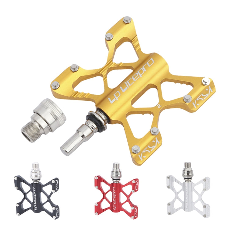 LP LitePro K5 Folding Bkie Aluminum Alloy Bearin Pedals(Red) - free shipping - PMc TechLife - Order now!