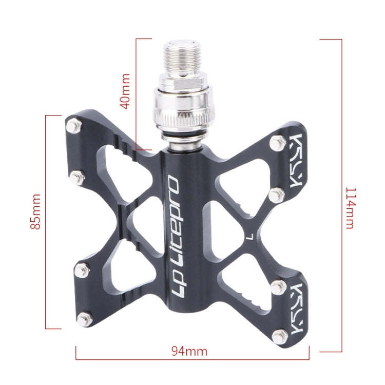 LP LitePro K5 Folding Bkie Aluminum Alloy Bearin Pedals(Golden) - free shipping - PMc TechLife - Order now!