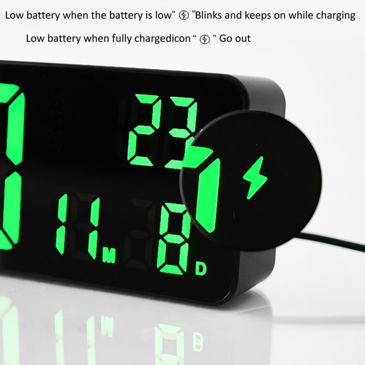6625D LED Digital Alarm Clock Luminous Desktop Timer Temperature Display Alarm Clock( Black Shell White Light) - Alarm Clocks by PMc TechLife | Online Shopping South Africa | PMc TechLife | Buy Now Pay Later Mobicred
