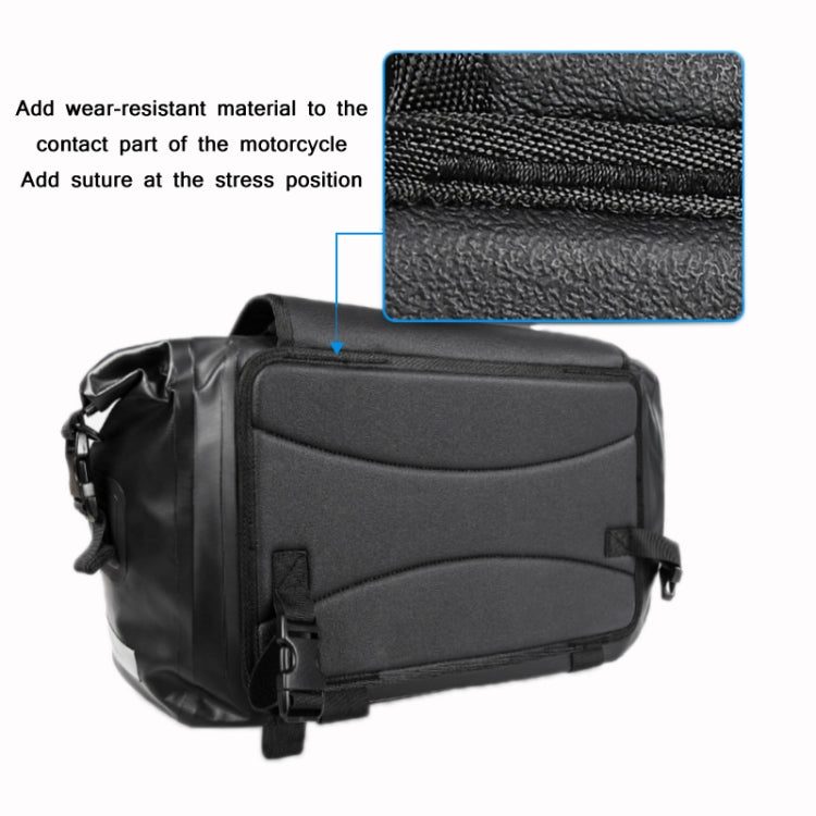 AFISHTOUR FM2021 Large Capacity Waterproof Motorcycle Rear Seat Bag, Color: Black - free shipping - PMC TechLife - Order now!
