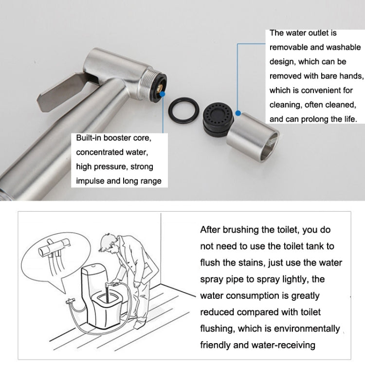 304 Stainless Steel Washer Nozzle Female Washer Set, Style: Female Washer + Hose + Bracket - free shipping - PMC TechLife - Order now!