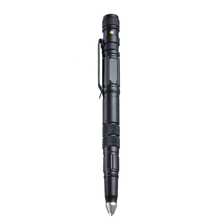 P08 Outdoor LED With Flashing Tungsten Steel Window Breaking Self-Defense Pen(Black) - Self-defense Protection by PMc TechLife | Online Shopping South Africa | PMc TechLife | Buy Now Pay Later Mobicred