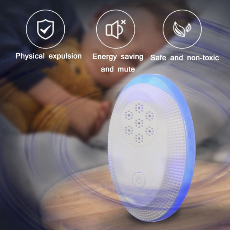 Ultrasonic Mosquito Rat Repellent Night Light, Specification: EU Plug(Pearl White) - Repellents by PMC Jewellery | Online Shopping South Africa | PMC Jewellery | Buy Now Pay Later Mobicred