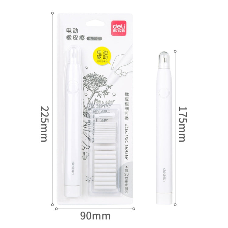 Deli 71107 Electric Eraser Art Can Replace The Core Rubber Core(Black Shell) - Eraser & Correction Tape by Deli | Online Shopping South Africa | PMc TechLife | Buy Now Pay Later Mobicred