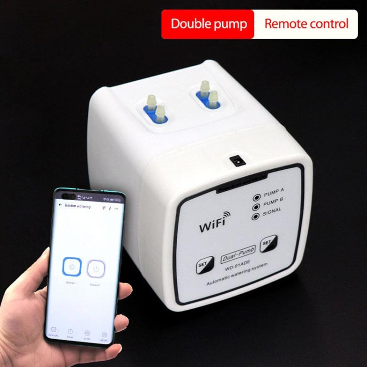 WD-01ADE WIFI Gardening Drip Irrigation Controller, Specification: Double Pump 15 Pots(EU Plug) - Watering & Irrigation by PMc TechLife | Online Shopping South Africa | PMc TechLife | Buy Now Pay Later Mobicred