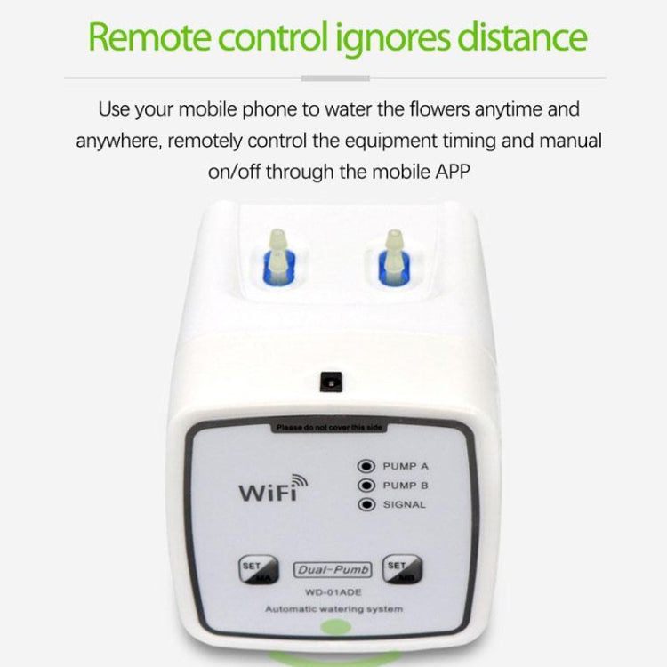 WD-01ADE WIFI Gardening Drip Irrigation Controller, Specification: Double Pump 20 Pots(EU Plug) - Watering & Irrigation by PMc TechLife | Online Shopping South Africa | PMc TechLife | Buy Now Pay Later Mobicred