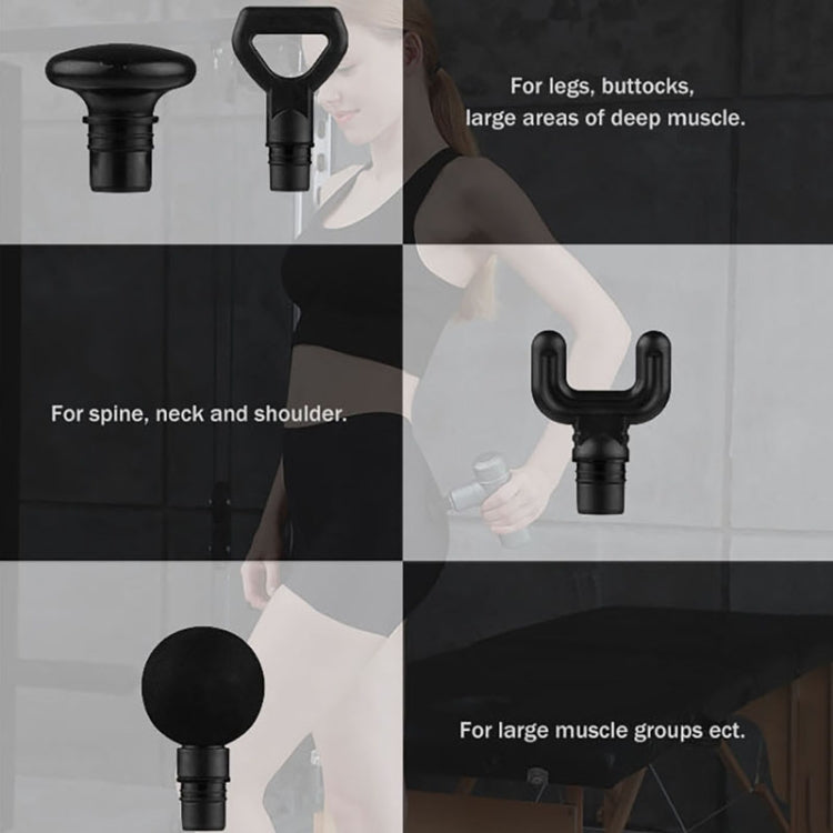 BG-128 6-speed Mini Convenient Massage Gun With 6 Massage Heads,CN Plug(Red) - free shipping - PMC TechLife - Order now!