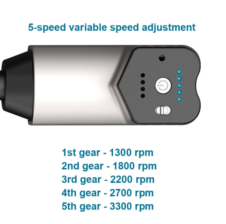 Booster T  Deep Muscle Relaxation Massage Gun,EU Plug  2500mAh With 6 Massage Head(Gray) - free shipping - PMC TechLife - Order now!