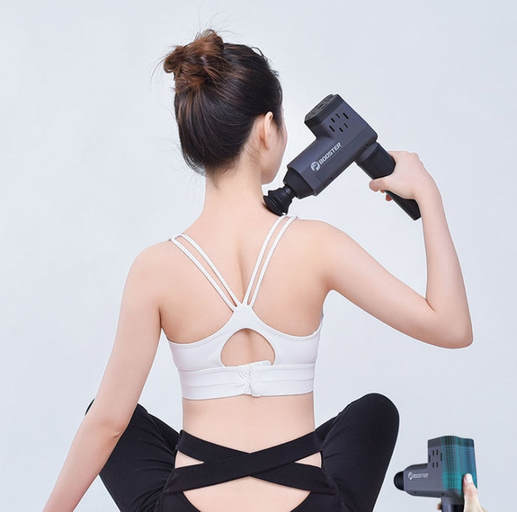Booster T  Deep Muscle Relaxation Massage Gun,EU Plug  2500mAh With 6 Massage Head(Gray) - free shipping - PMC TechLife - Order now!
