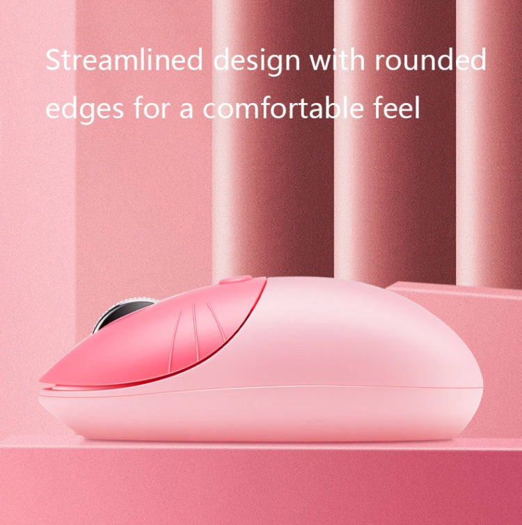 M3 3 Keys Cute Silent Laptop Wireless Mouse, Spec: Wireless Version (Vitality Pink) - Wireless Mice by PMC Jewellery | Online Shopping South Africa | PMC Jewellery | Buy Now Pay Later Mobicred