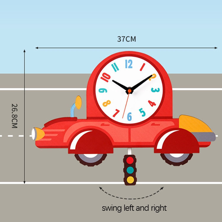 Cartoon Shake Wall Clock Children Room Decoration Wall Clock (Car) - Wall Clock by null | Online Shopping South Africa | PMc TechLife | Buy Now Pay Later Mobicred