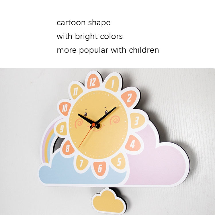 Cartoon Shake Wall Clock Children Room Decoration Wall Clock (Palette) - free shipping - PMc TechLife - Order now!
