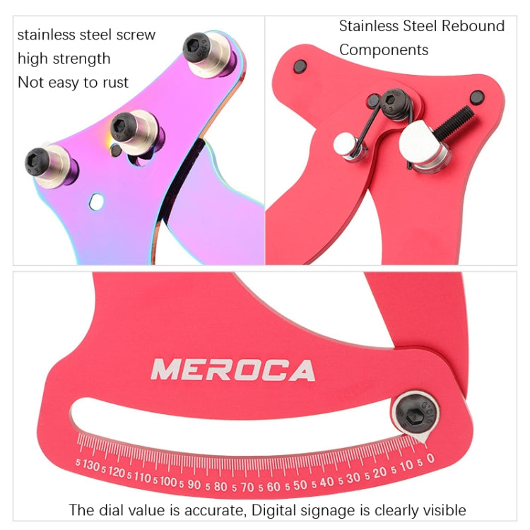 MEROCA Bicycle Ring Calibration Tool Spoke Tension Tube Wheel Set Steel Wire, Color: Red+Wrench - Maintenance tools by MEROCA | Online Shopping South Africa | PMc TechLife | Buy Now Pay Later Mobicred