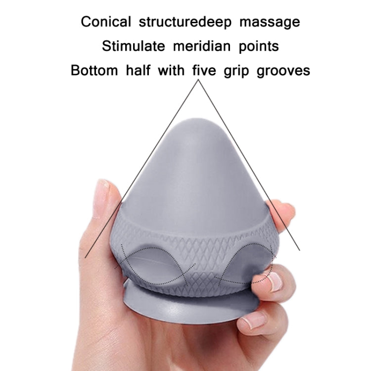Suction Cup Type Silicone Muscle Membrane Muscle Massage Ball(Grey) - free shipping - PMC TechLife - Order now!