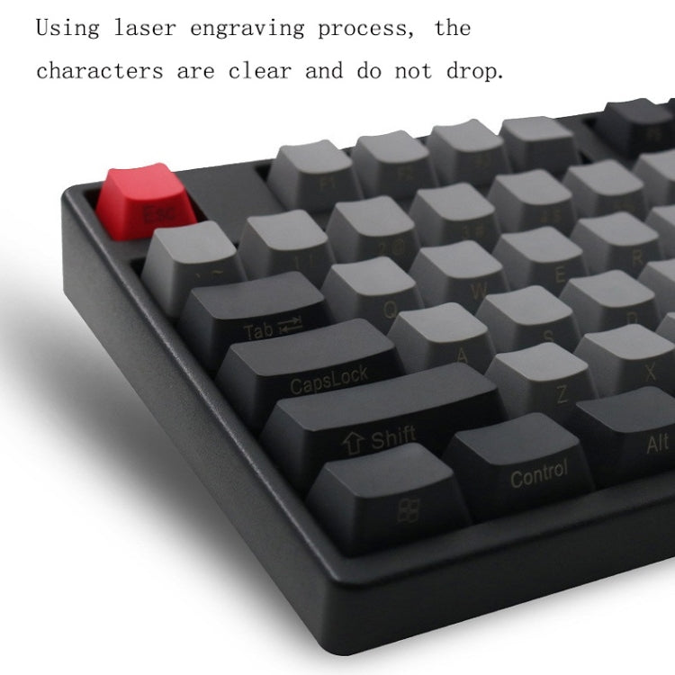 Mechanical Keyboard Laser PBT Keycap Titanium Black Front Words - Other by PMC Jewellery | Online Shopping South Africa | PMC Jewellery | Buy Now Pay Later Mobicred