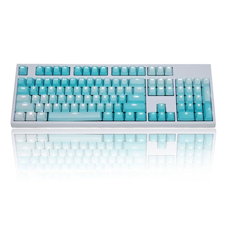 104 Keys Light-transmitting Dip-dyed Keycaps(Frost Blue) - Other by PMC Jewellery | Online Shopping South Africa | PMC Jewellery | Buy Now Pay Later Mobicred