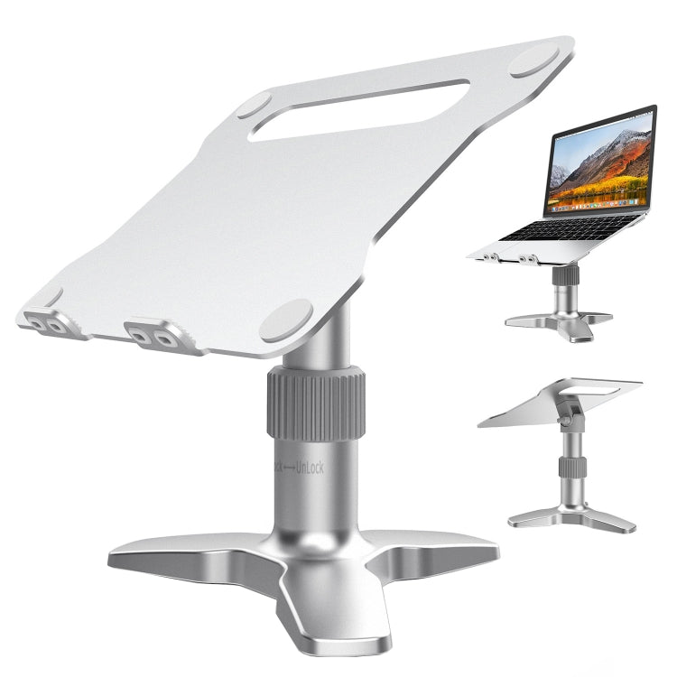 Aluminum Alloy Desktop Raised Shelf Cooling Notebook Bracket(Silver) - Laptop Stand by PMC Jewellery | Online Shopping South Africa | PMC Jewellery | Buy Now Pay Later Mobicred