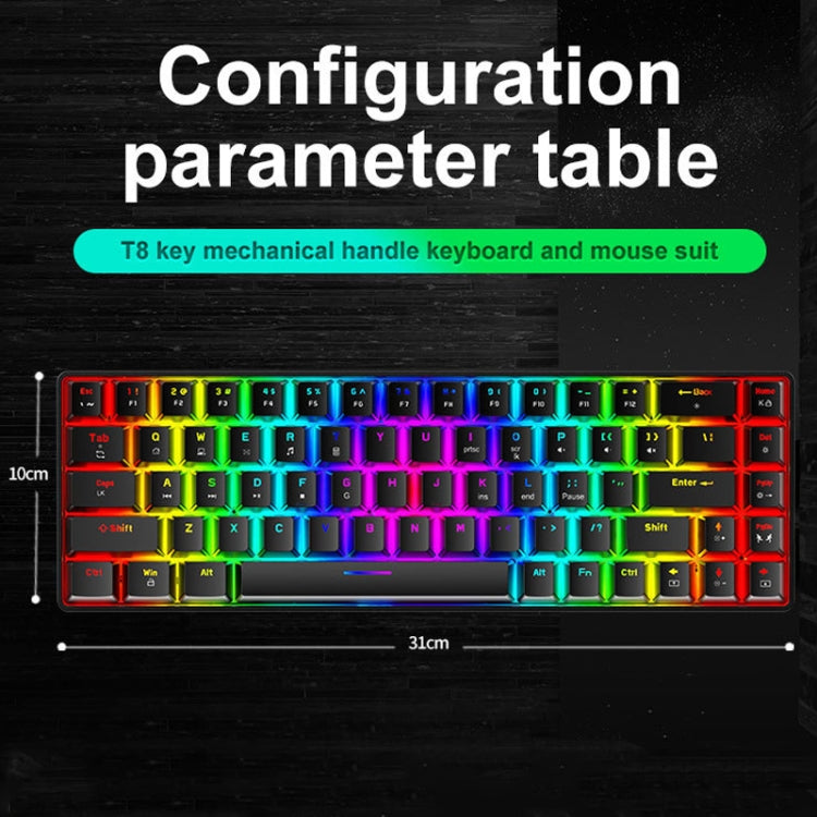 ZIYOU LANG T8 68 Keys RGB Luminous Gaming Mechanical Keyboard, Cable Length:1.6m(Pink Green Shaft) - Wired Keyboard by ZIYOU LANG | Online Shopping South Africa | PMC Jewellery | Buy Now Pay Later Mobicred