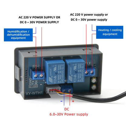 Digital Display High-Precision Double-Off Automatic Constant Temperature Humidity Control Panel - Boards & Shields by PMC Jewellery | Online Shopping South Africa | PMC Jewellery | Buy Now Pay Later Mobicred