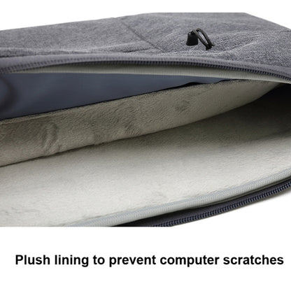 Zipper Type Polyester Business Laptop Liner Bag, Size: 13.3 Inch(Light Grey) - 13.3 inch by PMC Jewellery | Online Shopping South Africa | PMC Jewellery | Buy Now Pay Later Mobicred