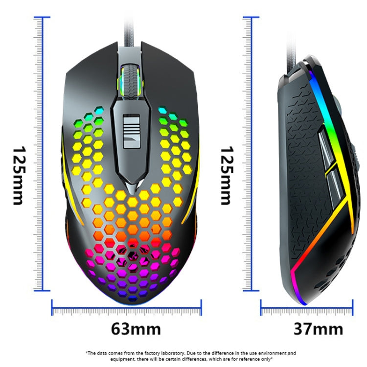 LEAVEN S50 6Keys Macro Definition Programmable RGB Lighted Gaming Wired Mouse, Cable Length: 1.5m(White) - Wired Mice by LEAVEN | Online Shopping South Africa | PMC Jewellery | Buy Now Pay Later Mobicred