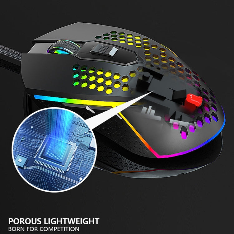 LEAVEN S50 6Keys Macro Definition Programmable RGB Lighted Gaming Wired Mouse, Cable Length: 1.5m(Pink) - Wired Mice by LEAVEN | Online Shopping South Africa | PMC Jewellery | Buy Now Pay Later Mobicred