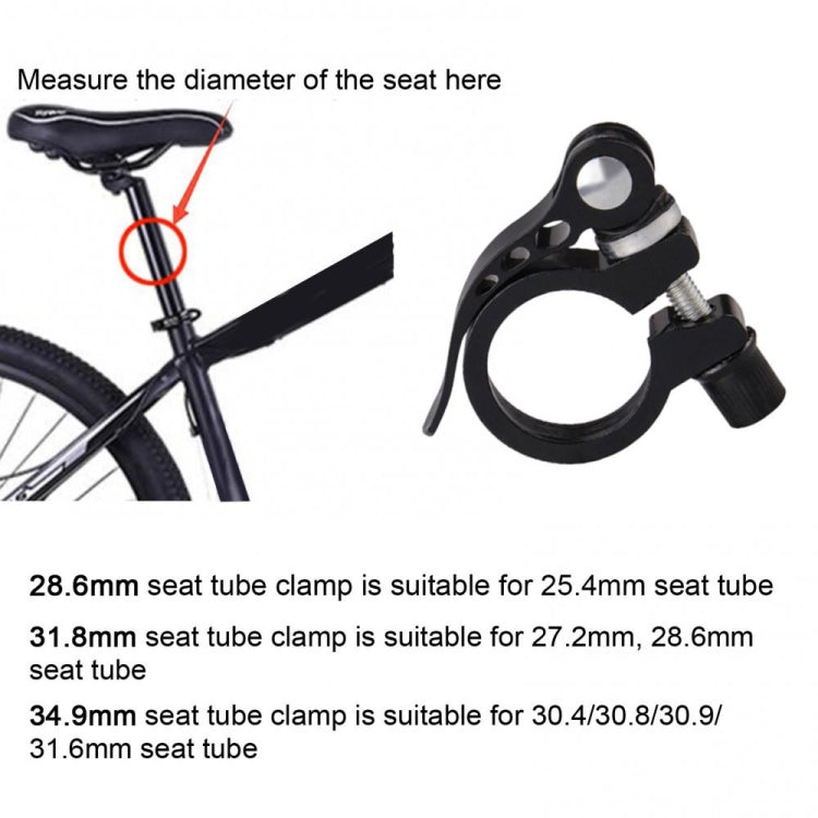 5 PCS Bicycle Accessories Quick Release Clip Road Bike Seatpost Clamp, Size: 34.9mm(Blue) - Pipe clamps by PMc TechLife | Online Shopping South Africa | PMc TechLife | Buy Now Pay Later Mobicred