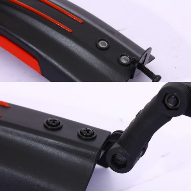 1 Set  Dual Color Bicycle Mudguard Mountain Bike Fenders Set(Dark Grey) - Mudguards by PMc TechLife | Online Shopping South Africa | PMc TechLife | Buy Now Pay Later Mobicred