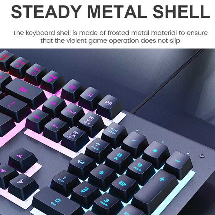 IMICE AK-900 104 Keys Metal Backlit Gaming Wired Suspended Illuminated Keyboard, Cable Length: 1.5m(Black) - Wired Keyboard by IMICE | Online Shopping South Africa | PMC Jewellery | Buy Now Pay Later Mobicred