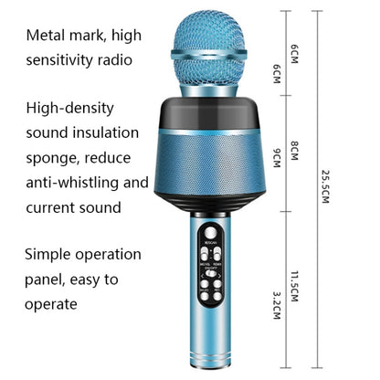 Q008 Wireless Bluetooth Live Microphone(Blue) - Microphone by PMC Jewellery | Online Shopping South Africa | PMC Jewellery | Buy Now Pay Later Mobicred