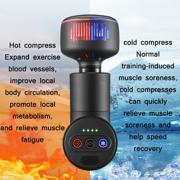 Cooling Hot Compress Fascia Muscle Relaxation Brushless Massager(Metal Gray) - free shipping - PMC TechLife - Order now!