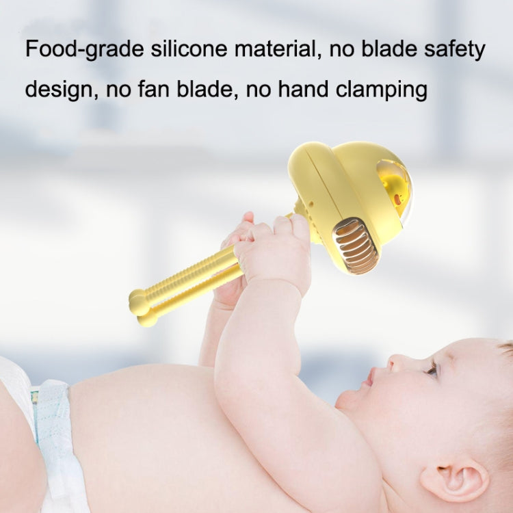 Stroller Portable Multi-Function Silent Octopus Bladeless Fan(Yellow) - Electric Fans by PMC TechLife | Online Shopping South Africa | PMC TechLife | Buy Now Pay Later Mobicred