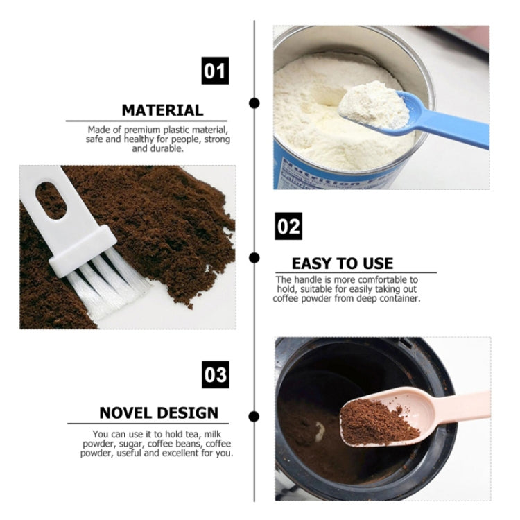 20 PCS Coffee Bean Grinder Spoon Grinder Cleaning Brush With Scale(White Handle Black Hair) - free shipping - PMC TechLife - Order now!