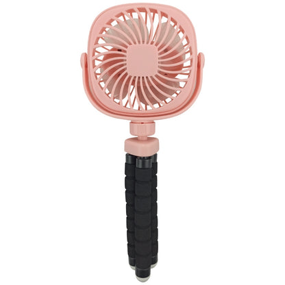 Octopus Stroller Deformation Fan Desktop Portable Handheld USB Small Fan, Colour: 1200mAh Pink - Electric Fans by PMC Jewellery | Online Shopping South Africa | PMC Jewellery | Buy Now Pay Later Mobicred