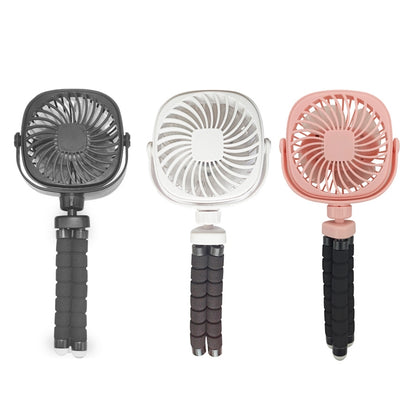 Octopus Stroller Deformation Fan Desktop Portable Handheld USB Small Fan, Colour: 1200mAh Pink - Electric Fans by PMC Jewellery | Online Shopping South Africa | PMC Jewellery | Buy Now Pay Later Mobicred