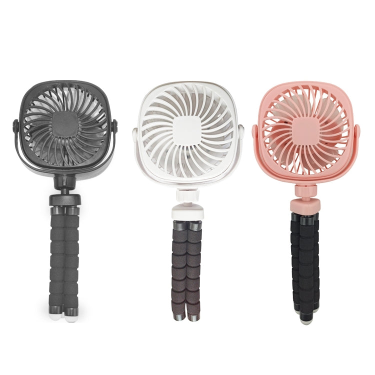 Octopus Stroller Deformation Fan Desktop Portable Handheld USB Small Fan, Colour: 2200mAh White - Electric Fans by PMC Jewellery | Online Shopping South Africa | PMC Jewellery | Buy Now Pay Later Mobicred