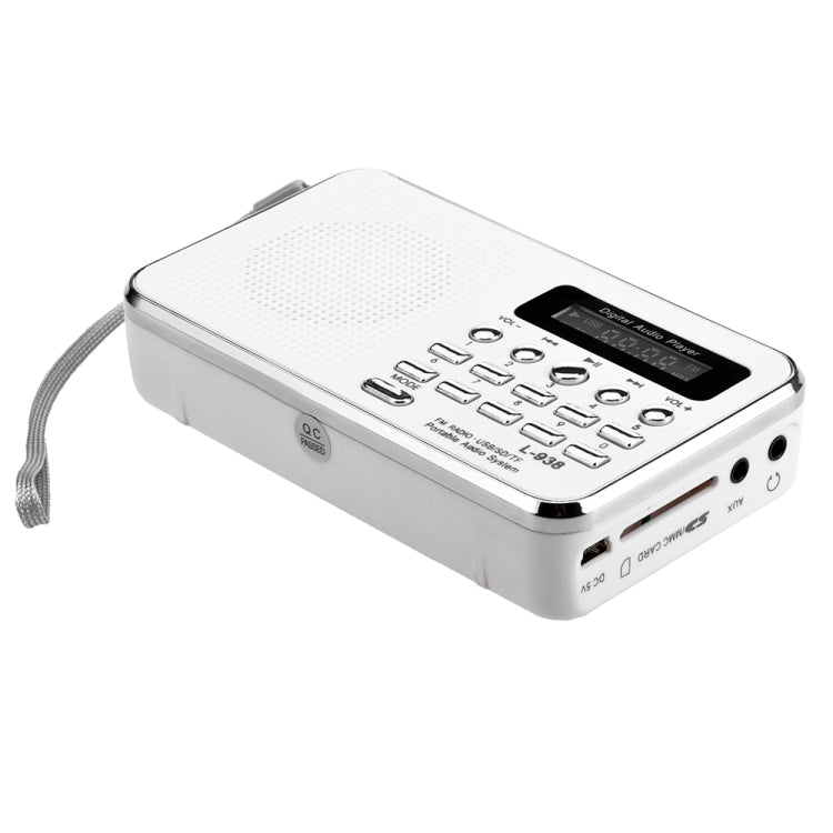 L-938  MP3 Audio Player FM Radio Support  SD MMC Card AUX-IN Earphone-out(Red) - Radio Player by PMC TechLife | Online Shopping South Africa | PMC TechLife | Buy Now Pay Later Mobicred