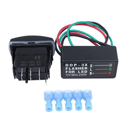 3 In 1 DOP-3X Motorcycle Flash LED Turning Light Controller - Relays by PMC Jewellery | Online Shopping South Africa | PMC Jewellery | Buy Now Pay Later Mobicred