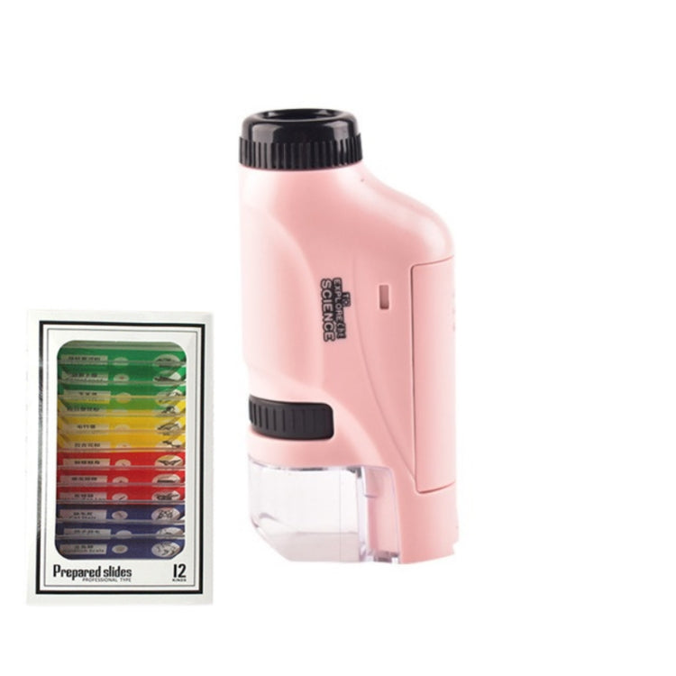 Children Handheld Portable Laboratory Equipment Microscope Toys, Colour: Lite + Specimen (Pink) - Digital Microscope by PMC Jewellery | Online Shopping South Africa | PMC Jewellery | Buy Now Pay Later Mobicred