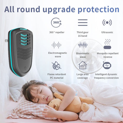 Pest Repeller Ultrasonic Mosquito Repeller Incense Heating Plug-In Mouse Repeller AU Plug(Black) - Repellents by PMC Jewellery | Online Shopping South Africa | PMC Jewellery | Buy Now Pay Later Mobicred